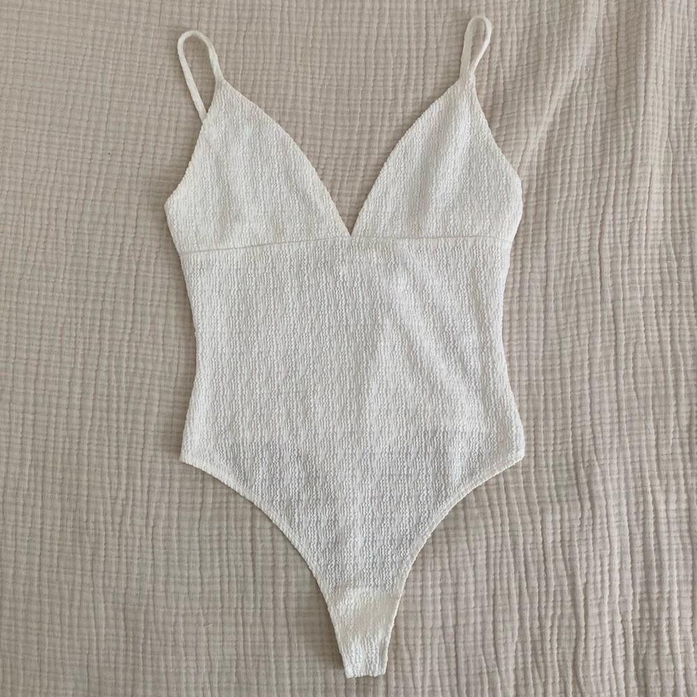 NWT Lovers + Friends White Bodysuit
